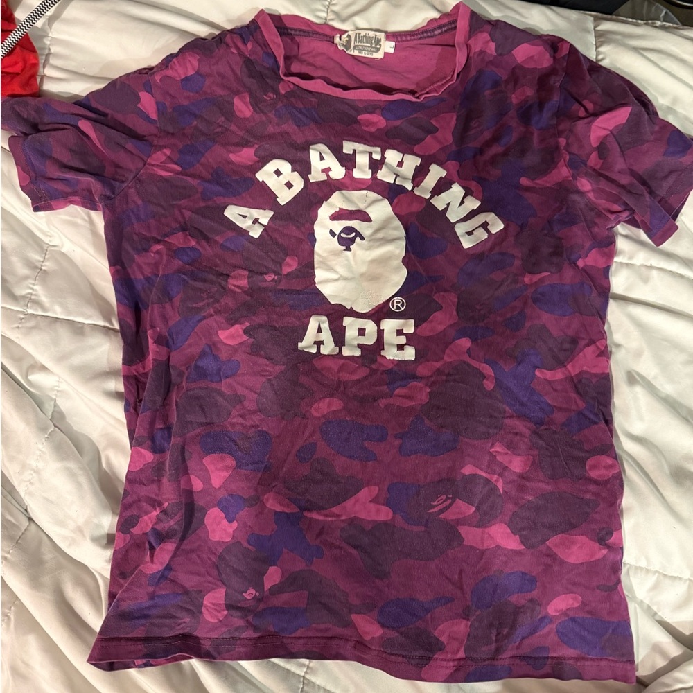 A Bathing Ape Pink Camo T-Shirt